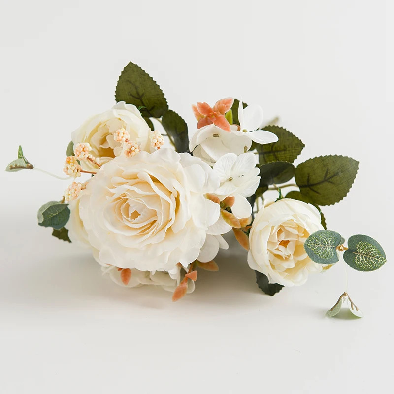 1pc 30CM Silk Peony Rose Bouquet Artificial Flowers for Wedding Home Christmas