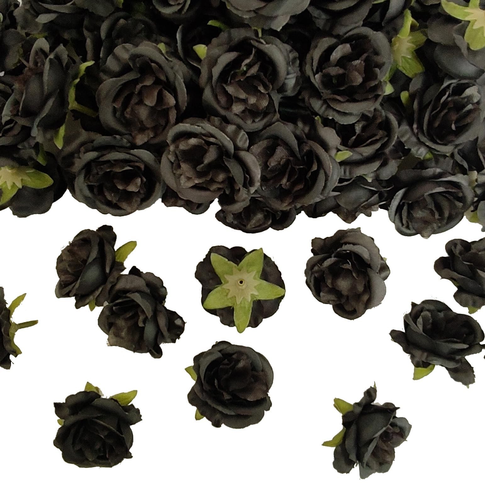 2.2”Artificial Satin Rose Flower Heads,80Pcs Silk Rose Heads Bulk,Fake Flowe…
