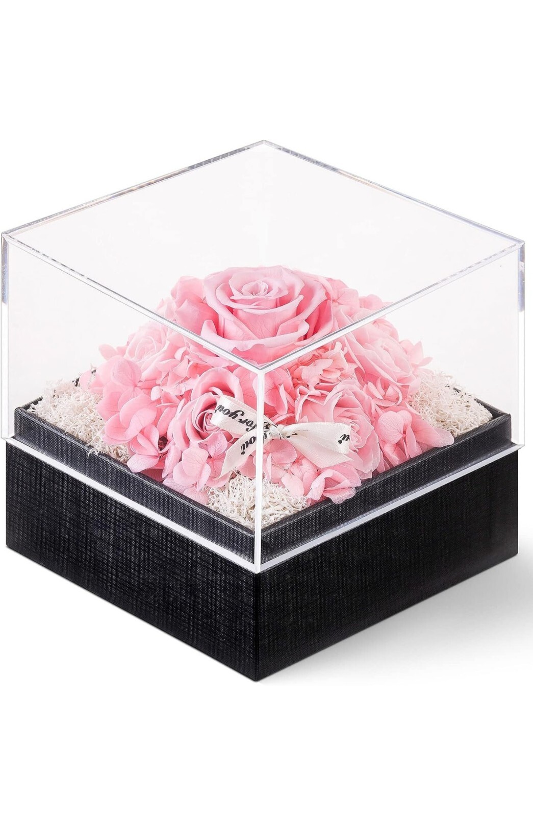 Agrul Preserved Real Roses Gifts for Her Women Pink Eternal