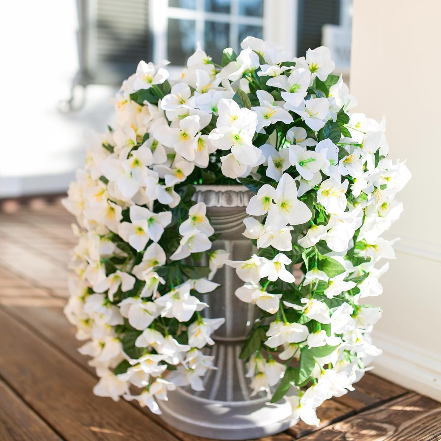 All-Season 2 PCS Artificial Bougainvillea – Stunning Fake Flower Trailing Vines