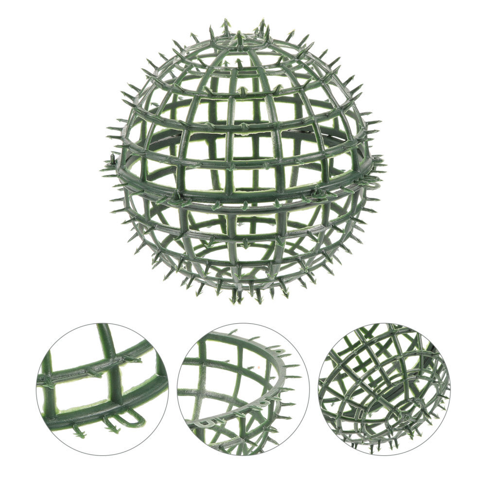4Pcs Artificial Plant Topiary Balls Cage Wear-resistant Grass Ball Rack Decors