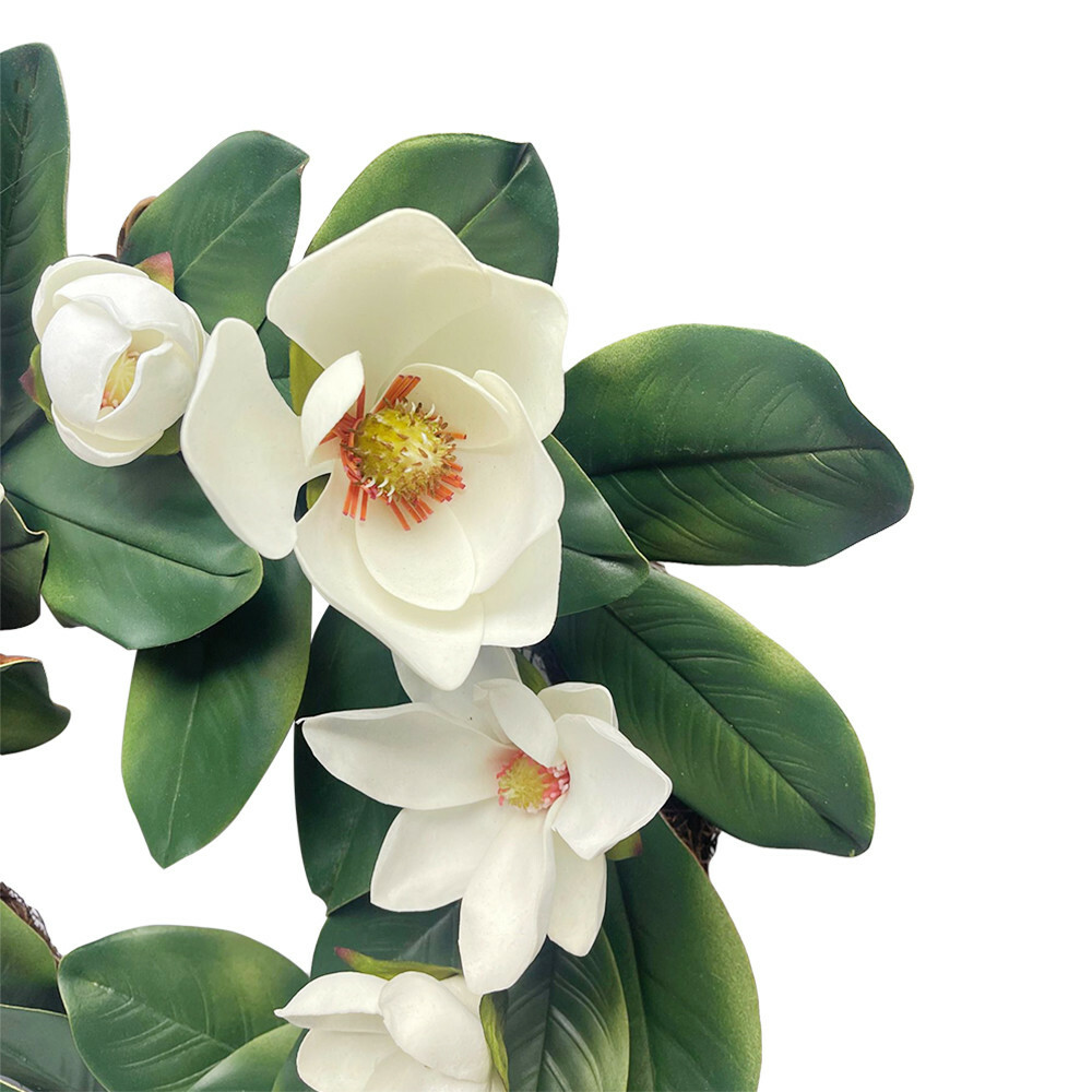 Spring Wreath 23″ Artificial Flower Wreath Silk Floral for Front Door Home Decor