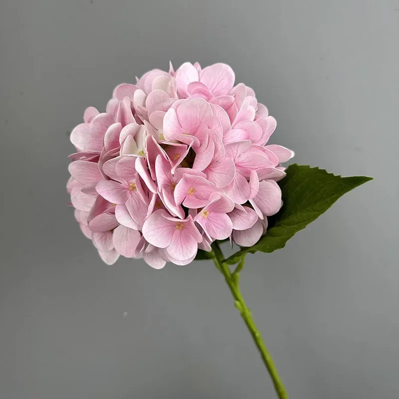New Hydrangea Artificial Flower Real Touch Moisturizing Fake Flower Bouquet for