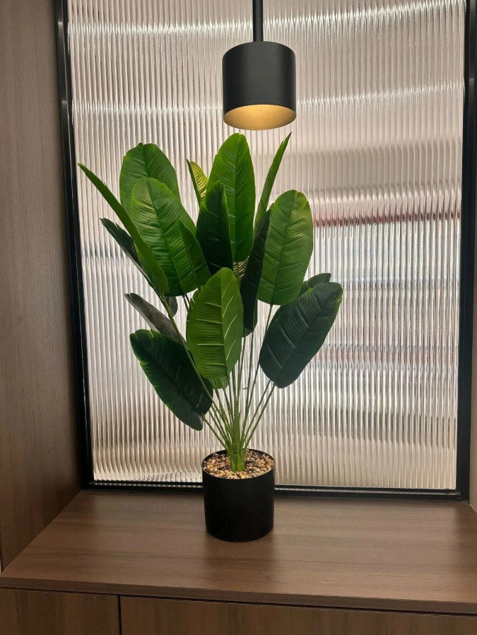 Leaves Artificial Plants Large Tropical Palm Tree Fake Banana Plants Leaves Real