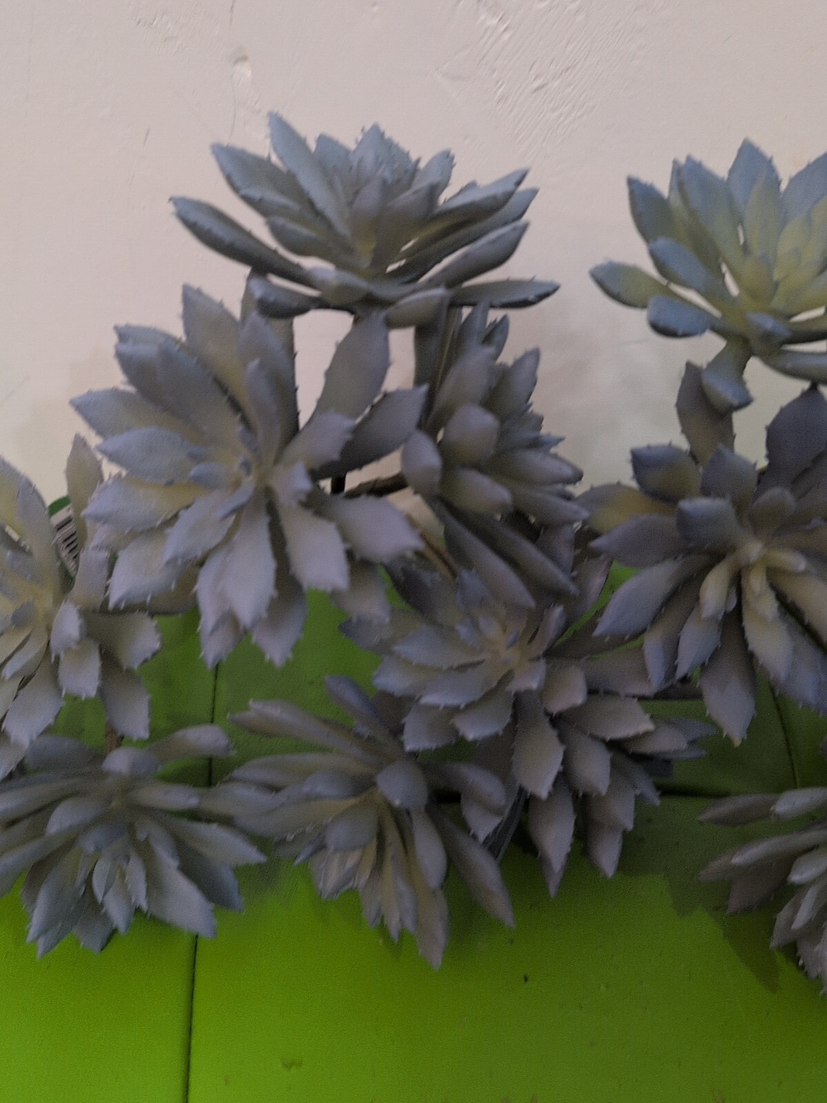 Artificial Anenome Purple/Blue Succulent Clusters Pick (5) Lot