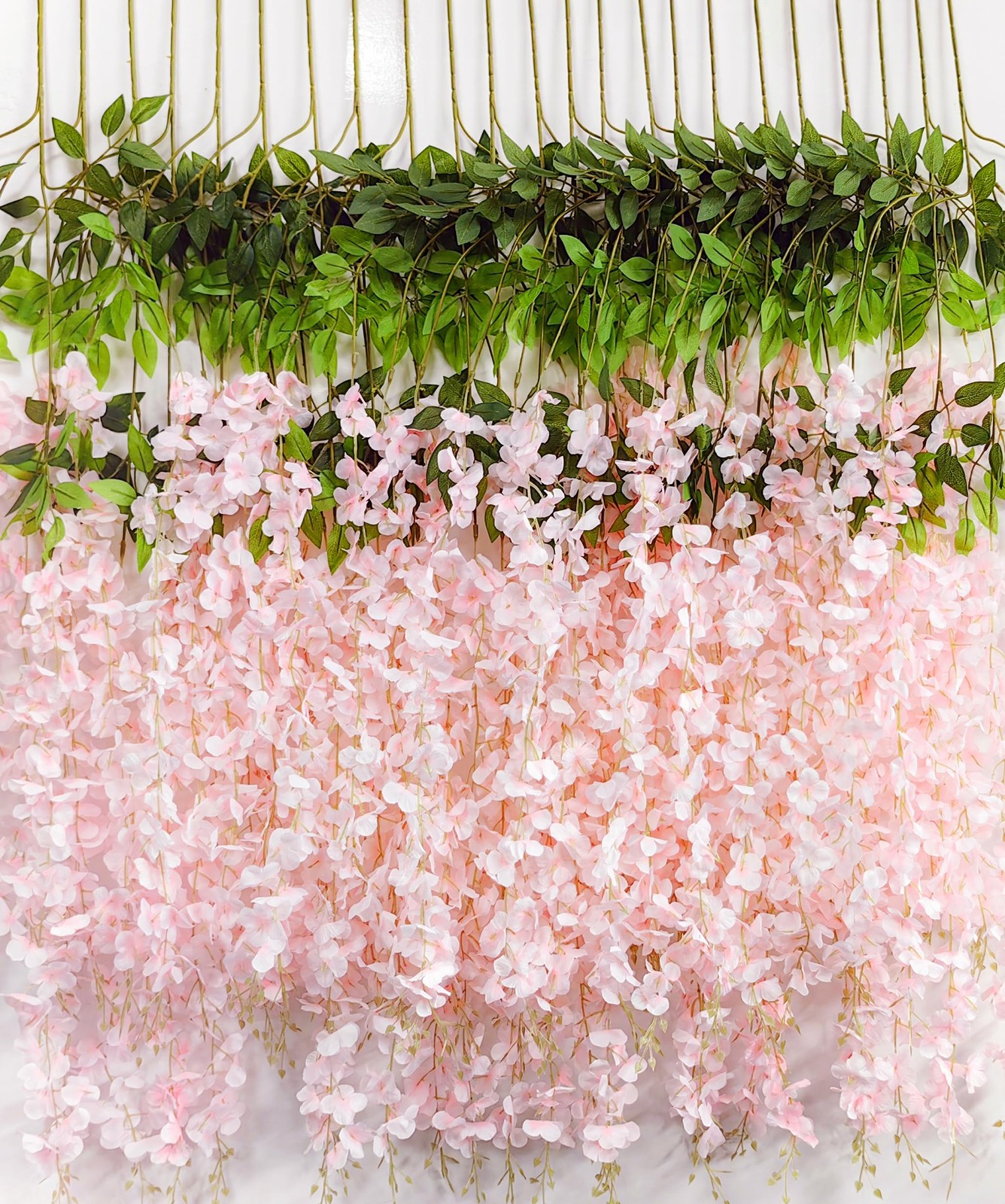 Wisteria Hanging Flowers 12 Pack Artificial Flowers Fake Wisteria Vine Rattan…