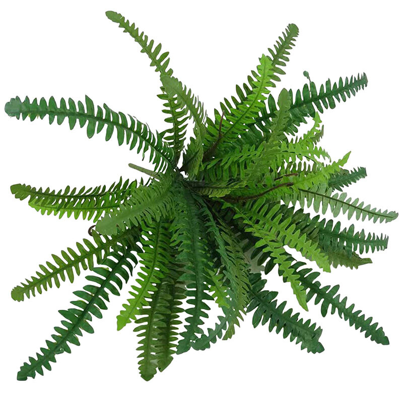 Artificial Boston Fern Plants Bushes Faux Plastic Shrubs Greenery Fake Ferns