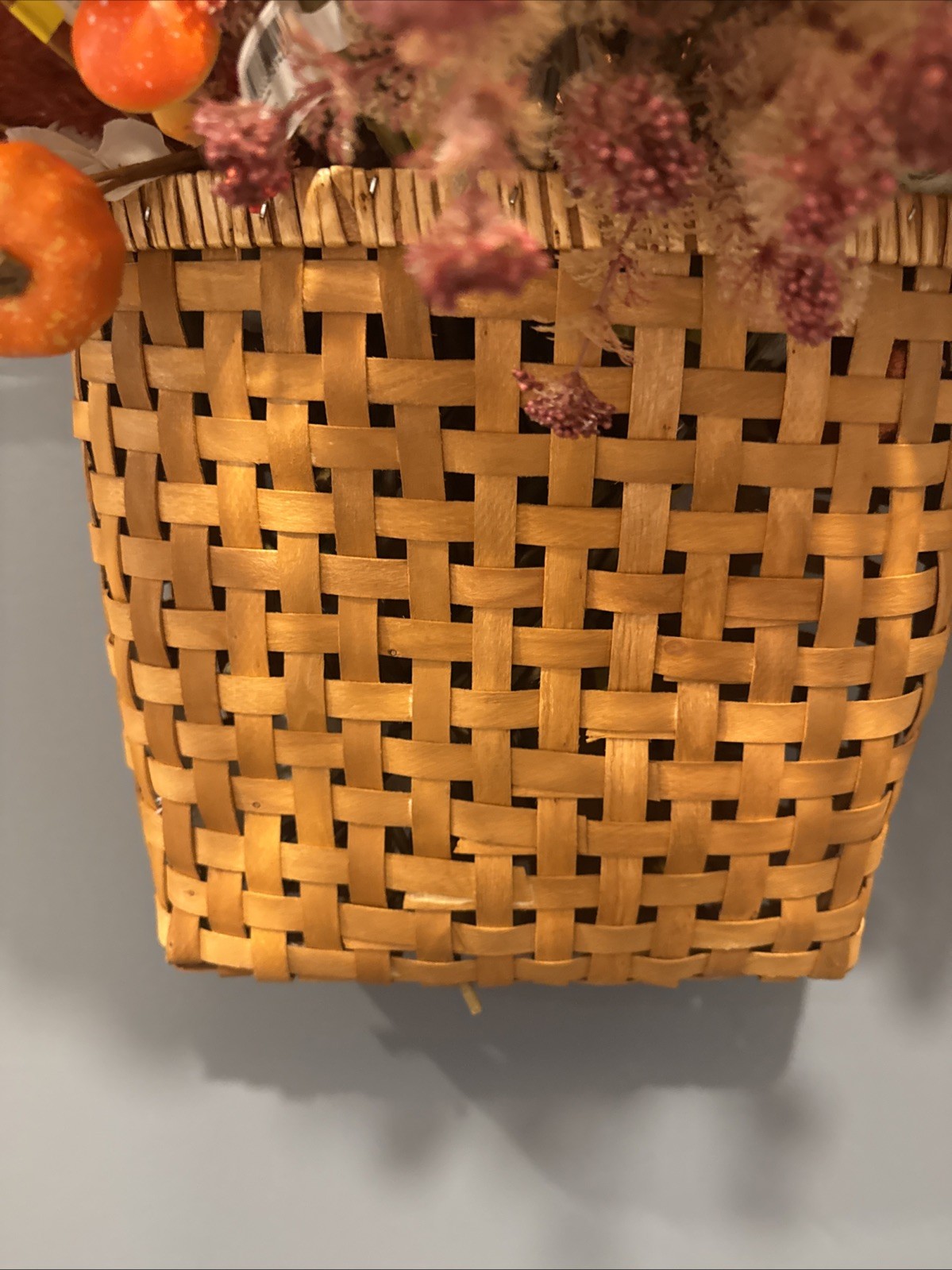 Large Fall Wedding Fake Flower Lot 38 Bunches W Mushrooms Pumpkins Autumn Basket