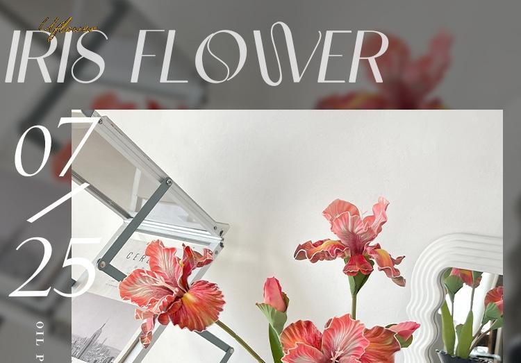 45cm Artificial Flower Rose Bouquet Iris Alice Eva Feel Fake Flower Home Wedding