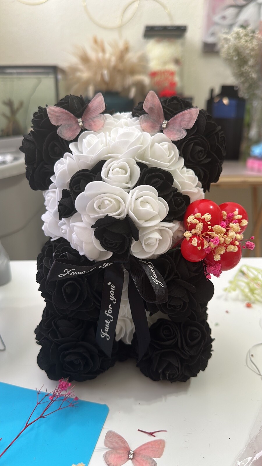 Valentine Day Flower Floral Foam Rose Teddy Bear Birthday Wedding Romantic Gifts