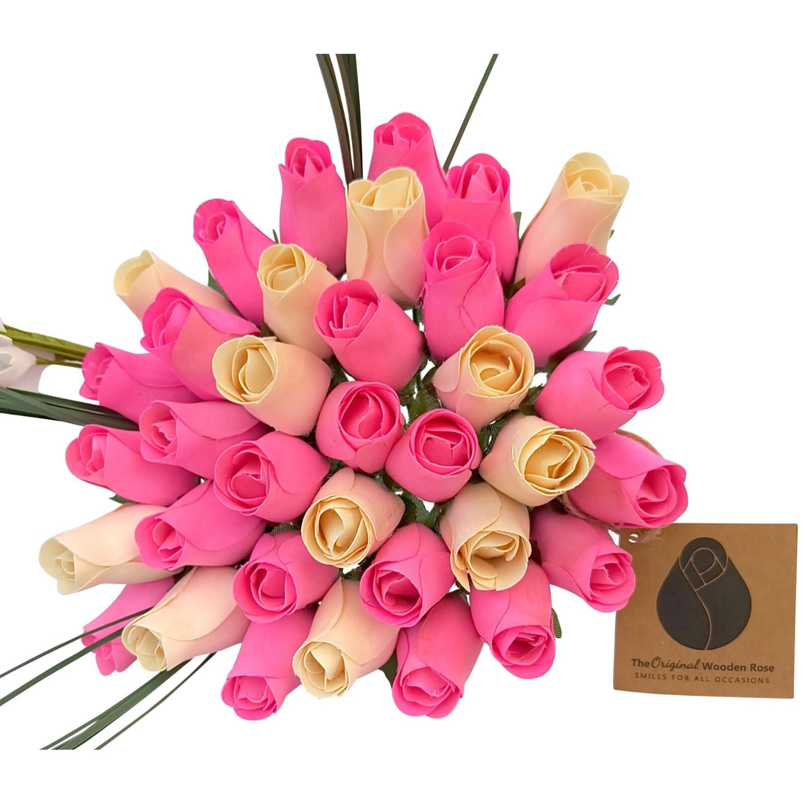 It’s A Girl Flower Bouquet. The Original Wooden Rose 1, 2, 3 Dozen