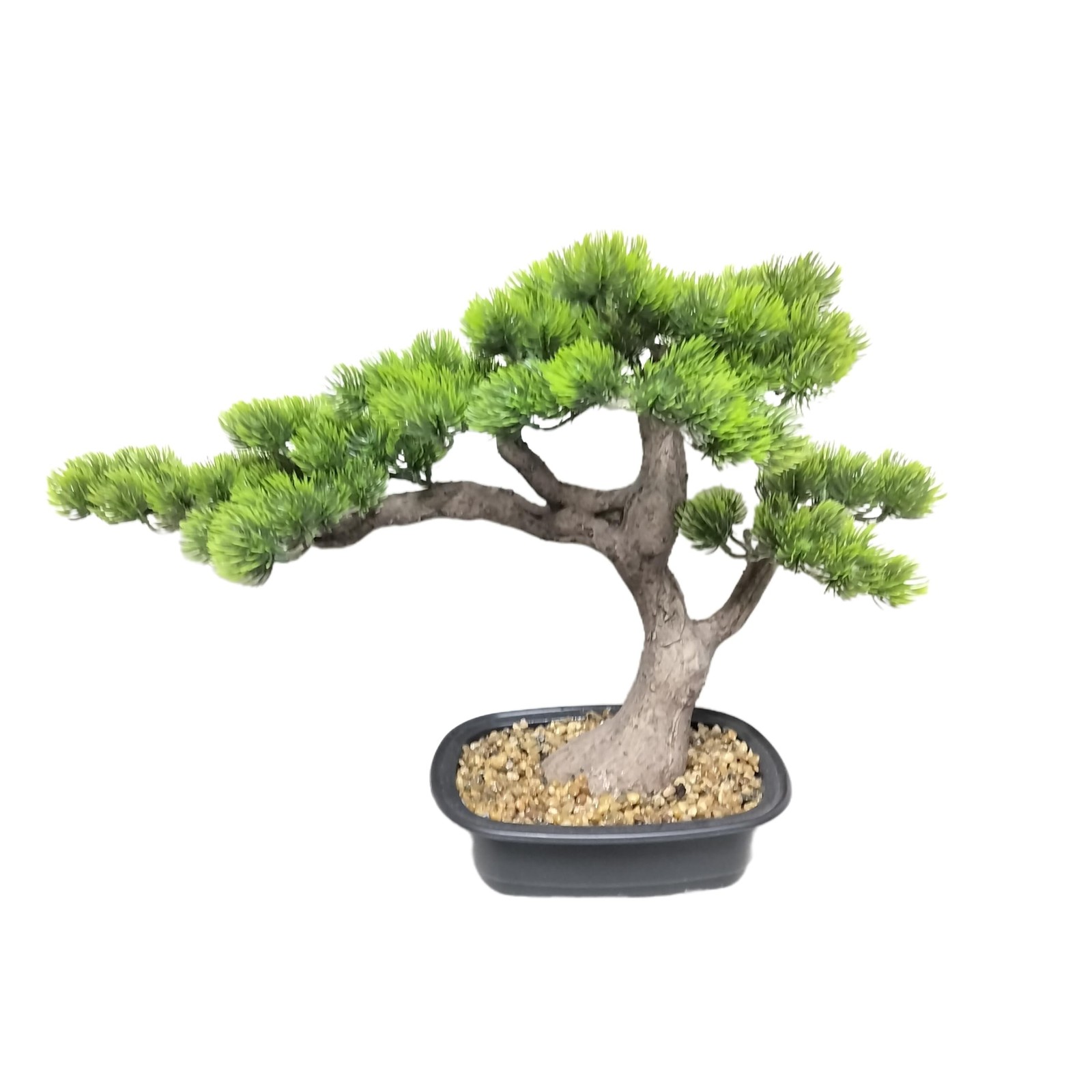 15 inch Artificial Bonsai Tree, Large Faux Juniper Pine Plant Desk Decoration