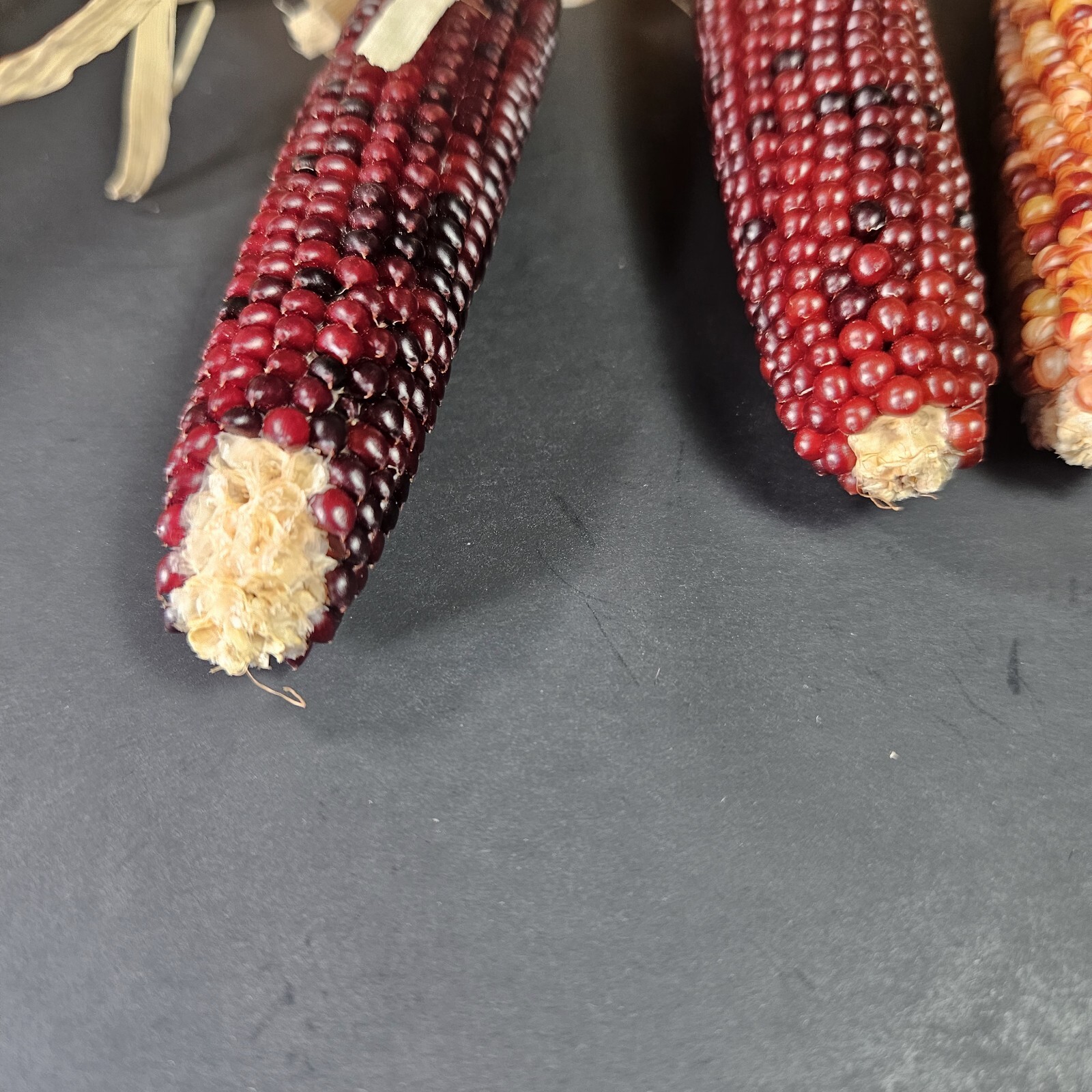 Beaded Indian Corn Cob Mix Lot Styrofoam Acrylic Yarn Thanksgiving Autumn Decor