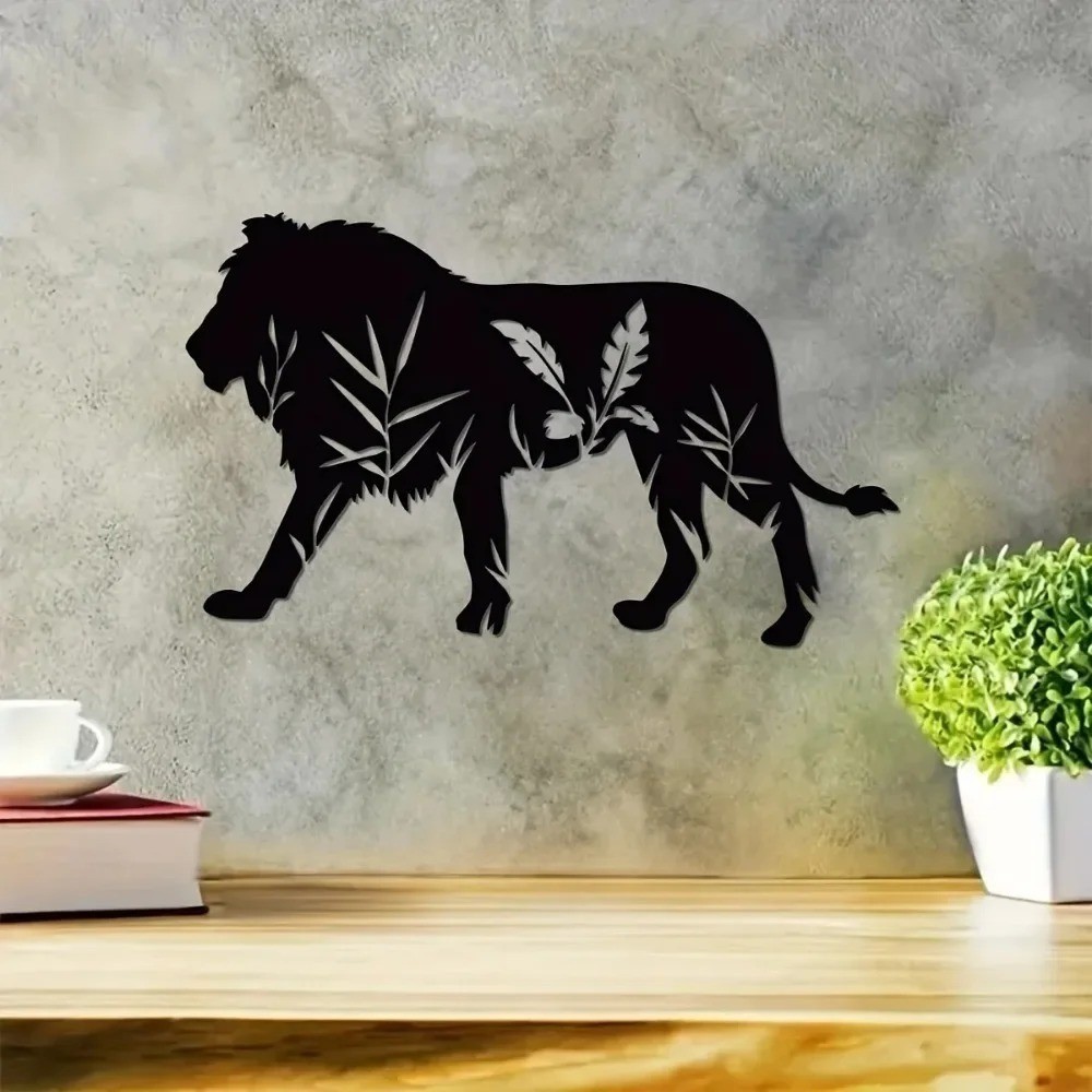 Lion Metal Wall Art Perfect for Kitchen Bathroom Living Room Home Accents Decor