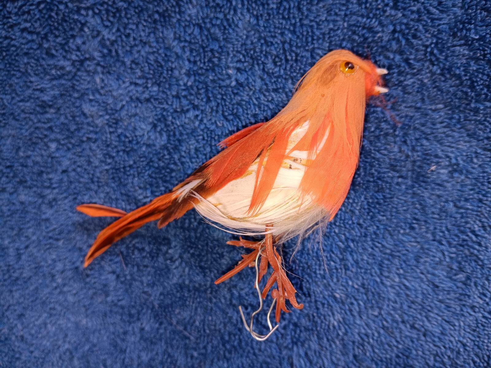 Wired Artificial 9 Red Cardinal Birds 1 Brown Mix Arrangement Decorations Arts