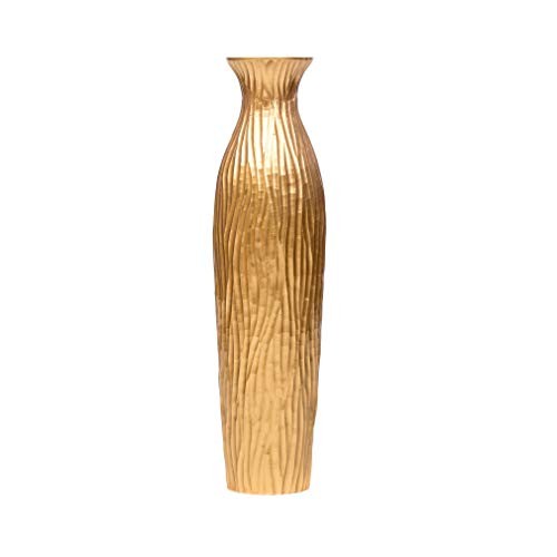 Large Home Decor Floor Vase – Wooden 26 inch Tall Farmhouse 26 inches Gold
