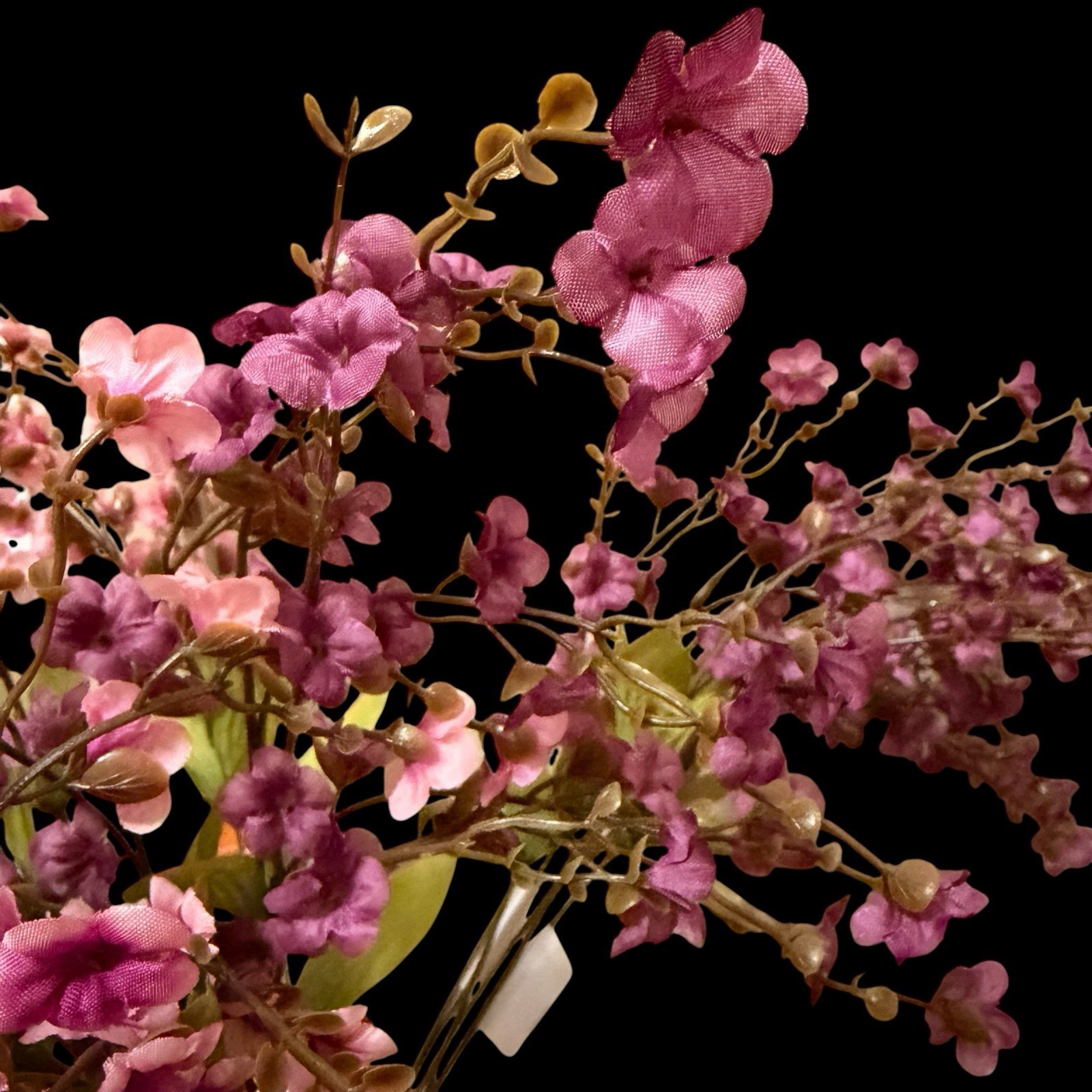 8pcs/ Stems Babys Breath/Wild Silk Artificial Flowers Pink Purple Mix 27” New