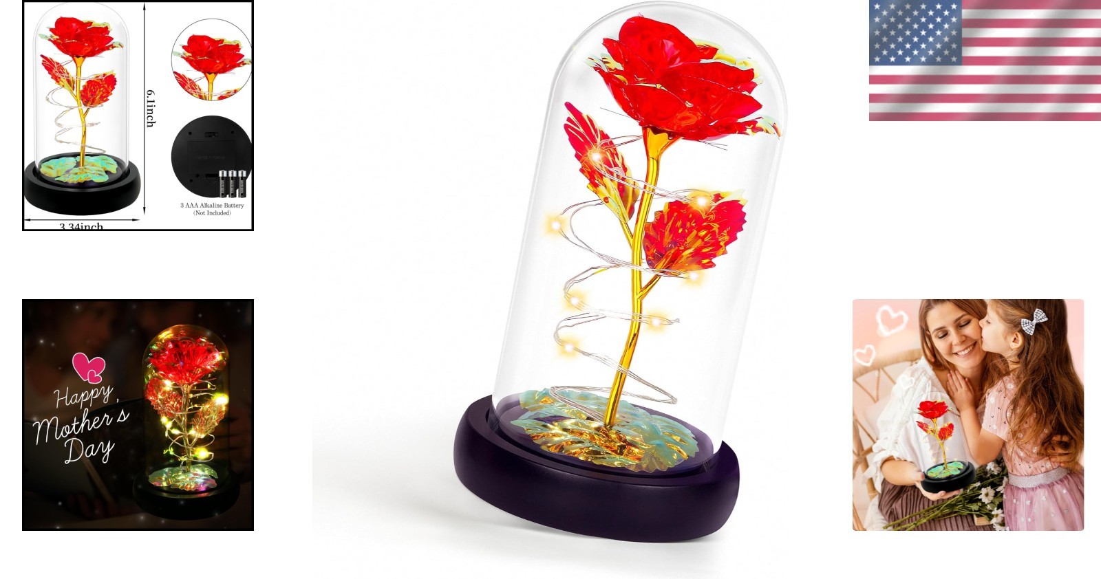 Charming Light Up Artificial Rose – Valentine’s and Birthday Gift for Her