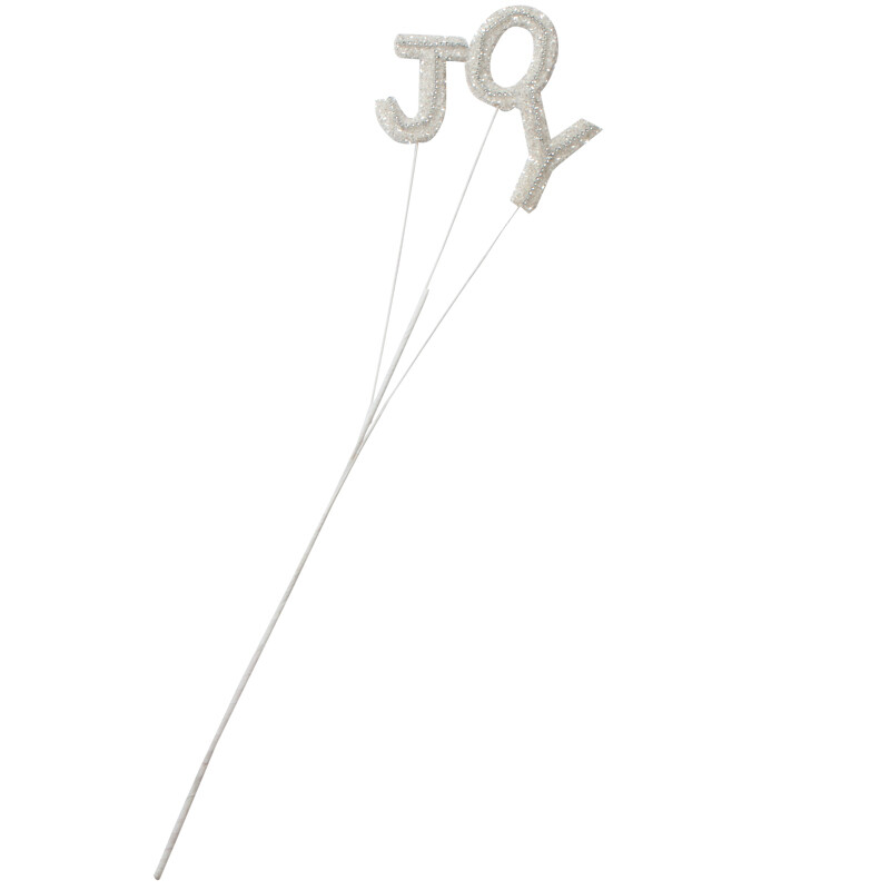Factory Direct Craft Silver and White J-O-Y Spray