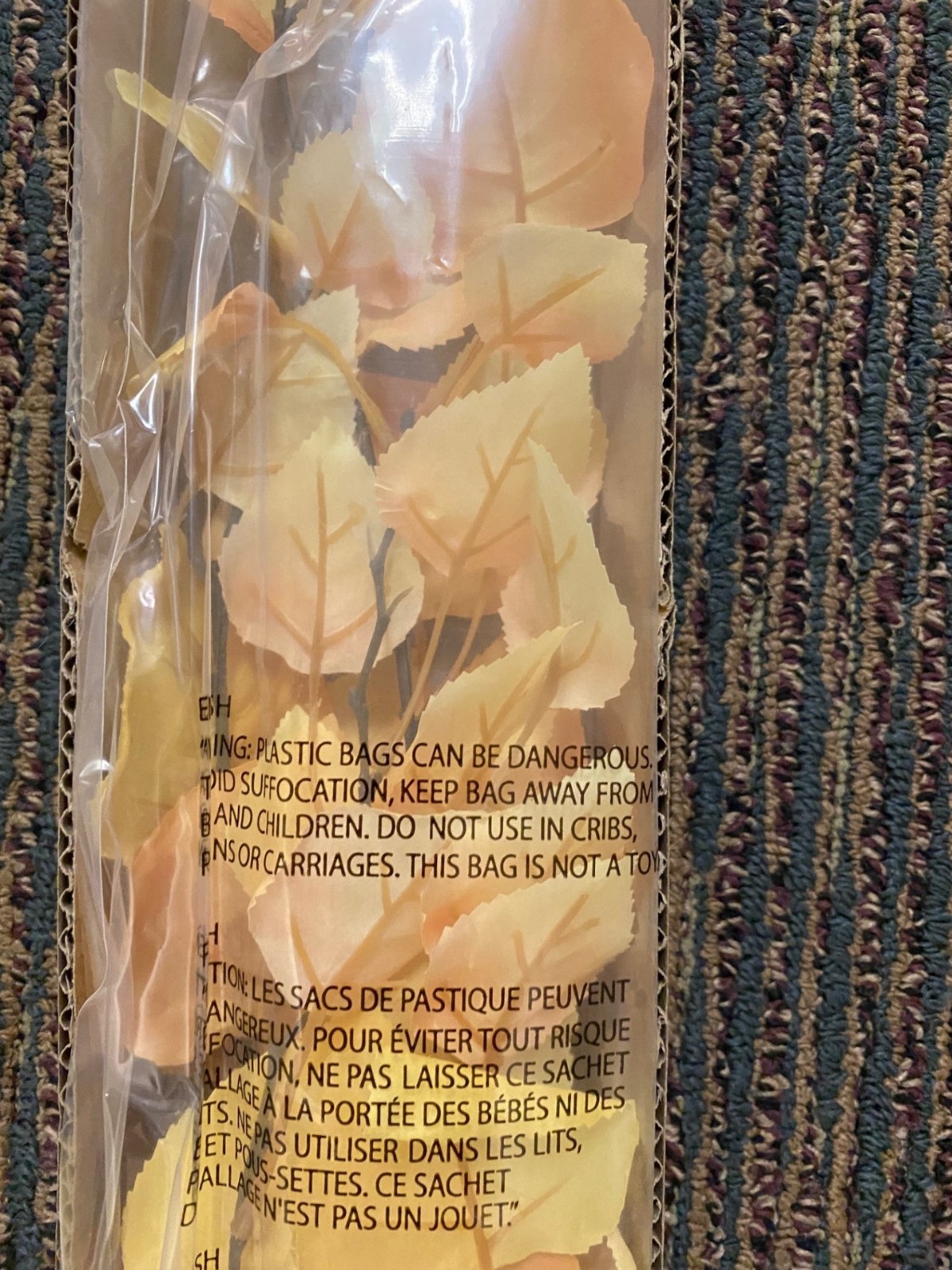 NEW Pottery Barn Oversized Yellow Aspen Stem Branch Fall Leaves 50″ Autumn NIB