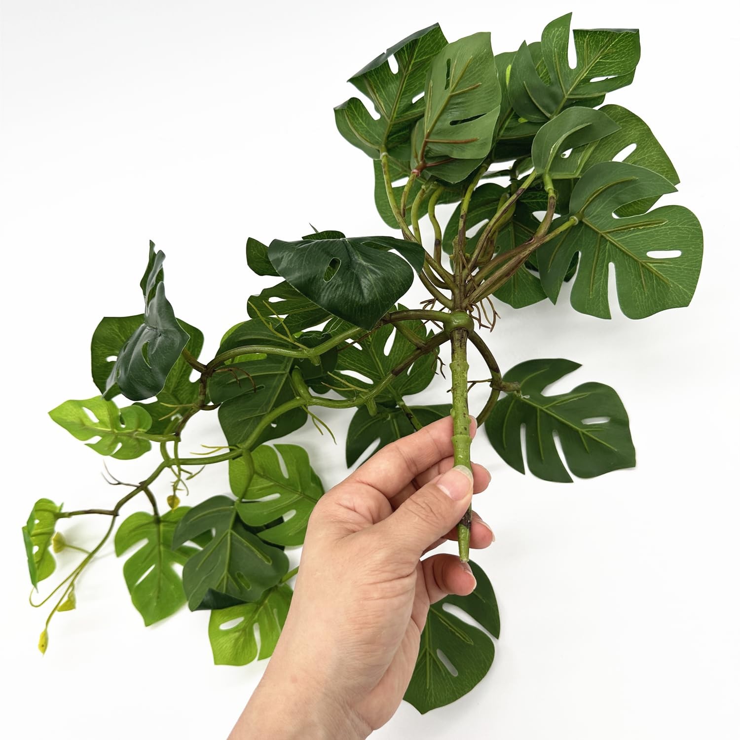Fake Plants Hanging Small Faux Potted Ivy Vine Artificial Monstera Mini Faux …