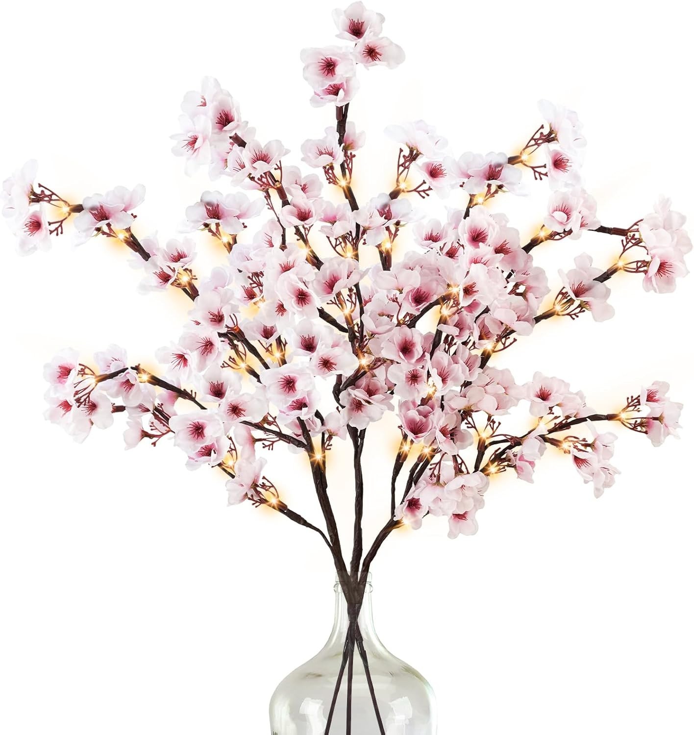 Battery-Operated Cherry Blossom Branch Lights – 3PCS for Indoor & Outdoor Decor