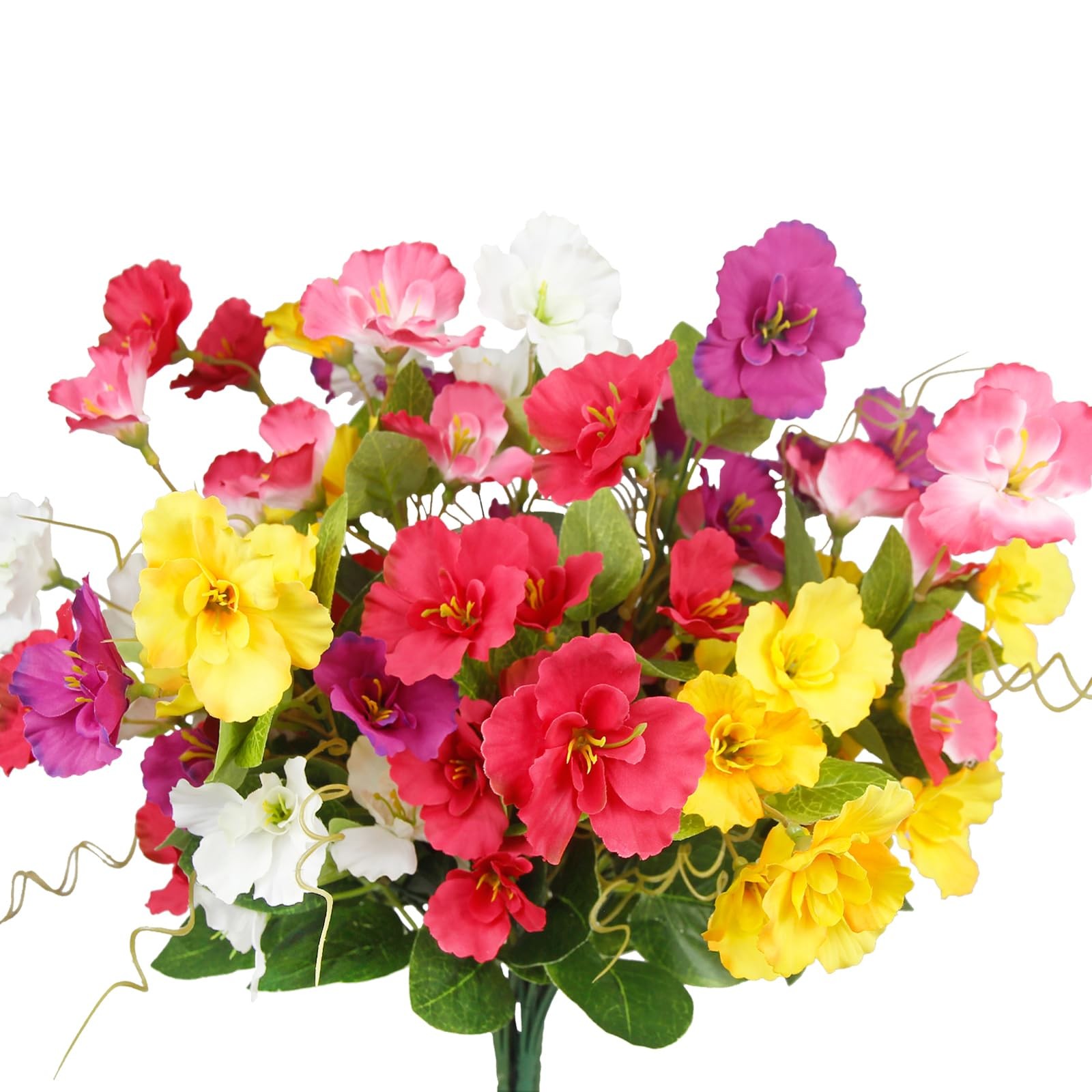 5 Pcs Artificial Flowers for Outdoors Hibiscus Spring Summer Decor Multicolor…