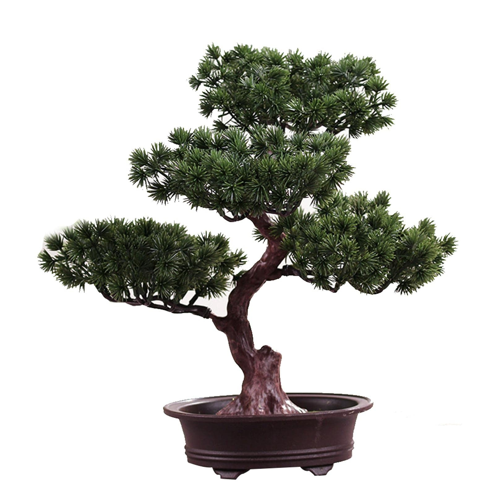Artificial Bonsai Pine Tree Plastic Simulation Potted Plant DIY Decorative Bo…