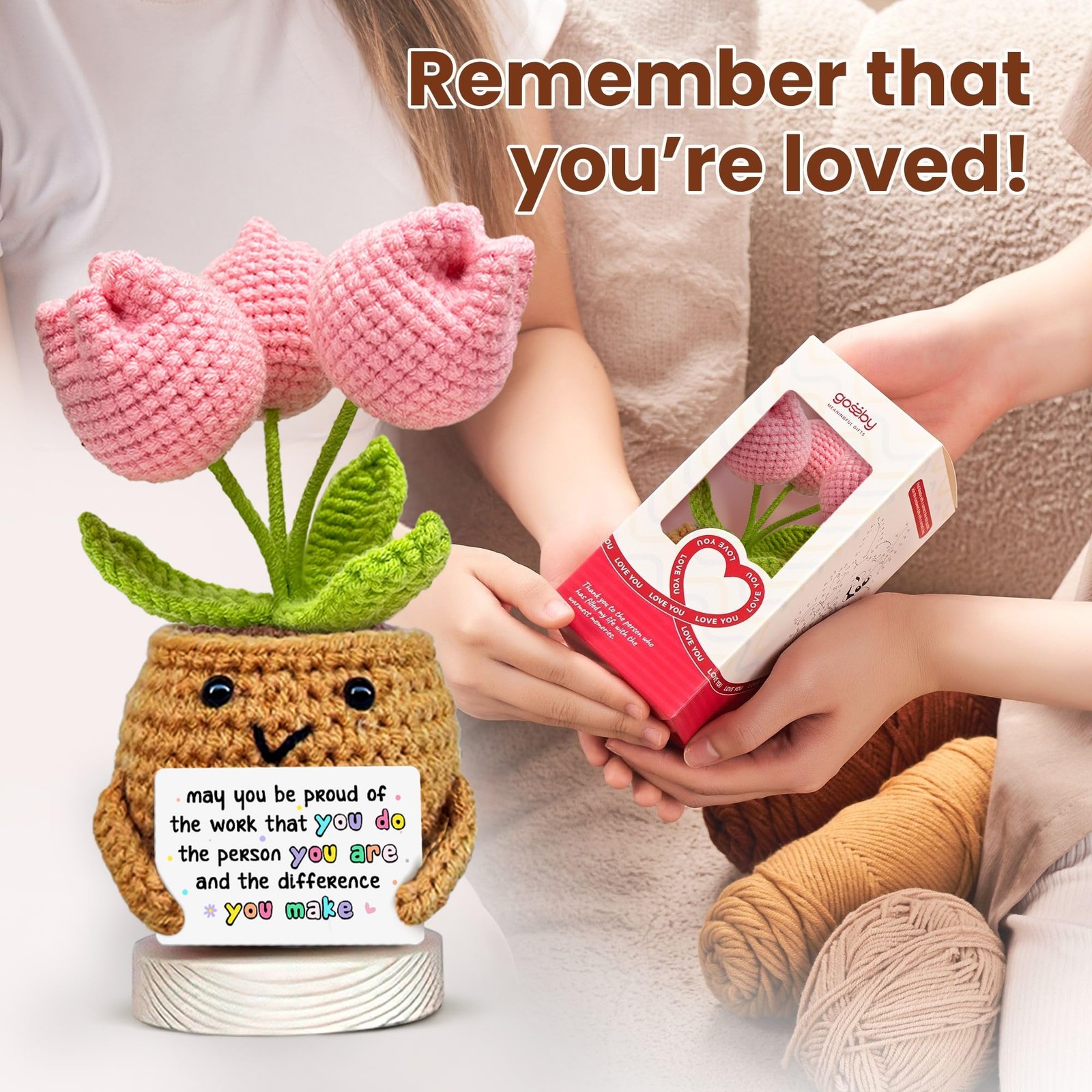 Handmade Positive Tulip Flower Crochet – May You Proud of The Work That You D…