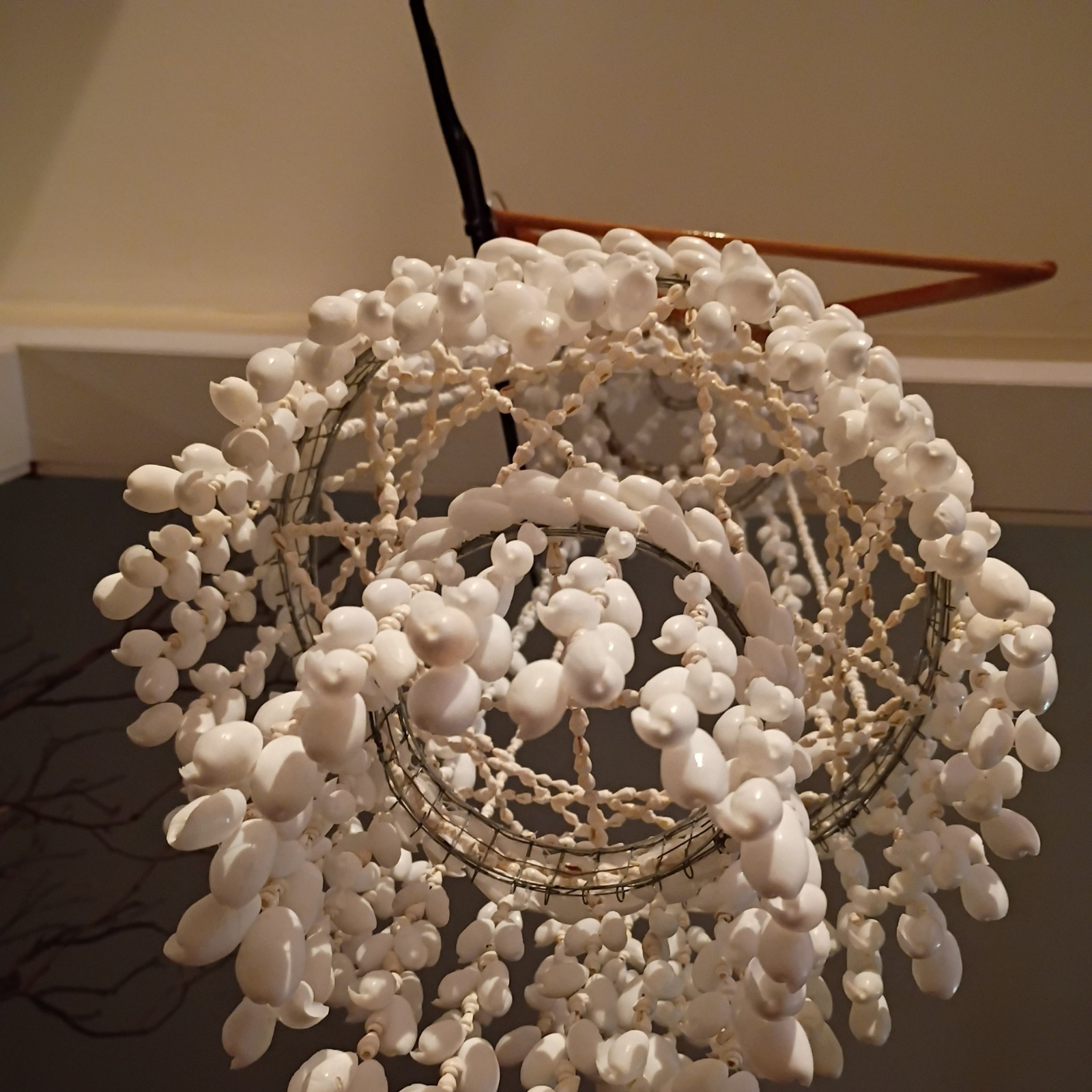 Seashell Plant Holdes White Ivory Color Pretty For Homes