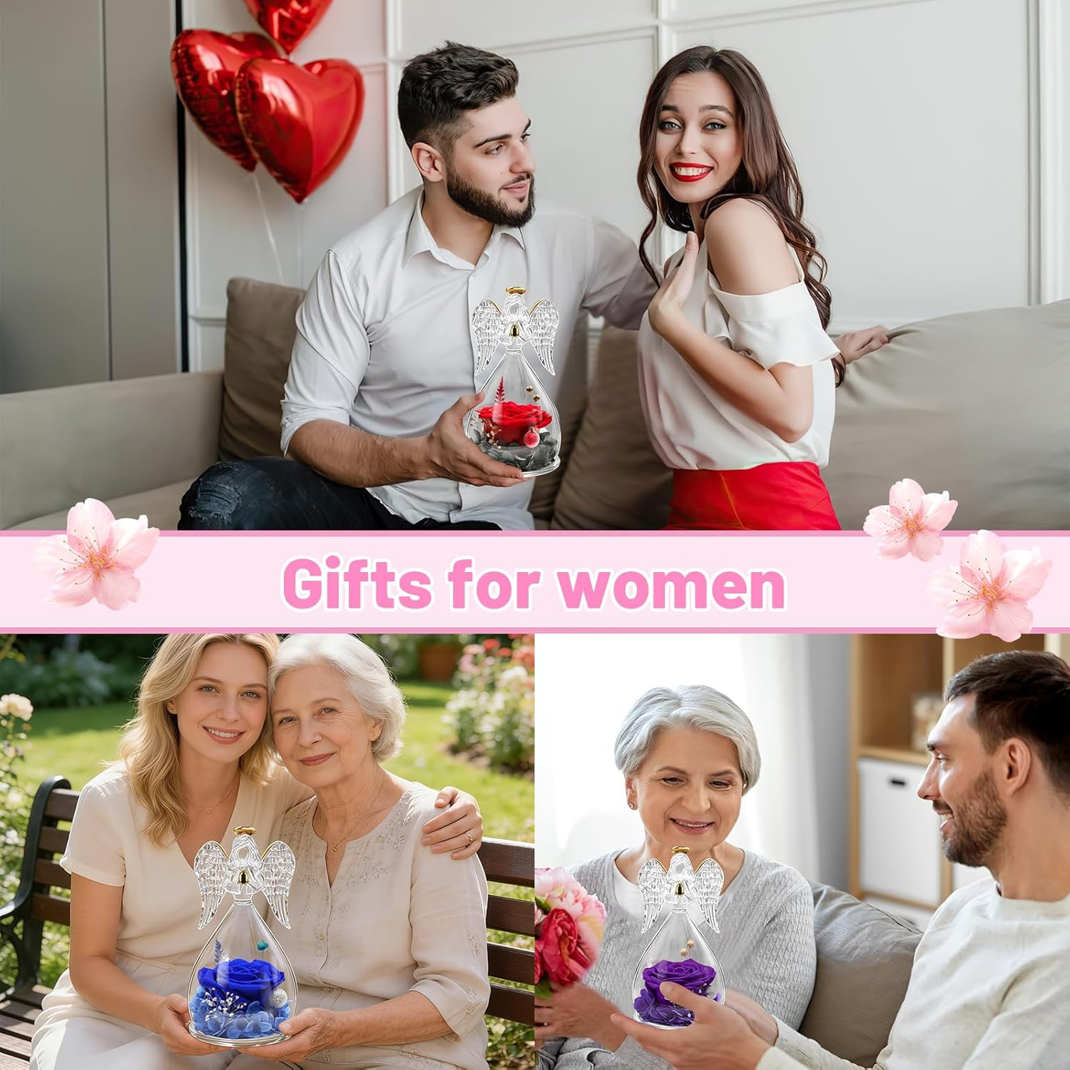 Gifts for Mom Mothers Day Birthday Gifts for Women Her, Forever Preserved Flower