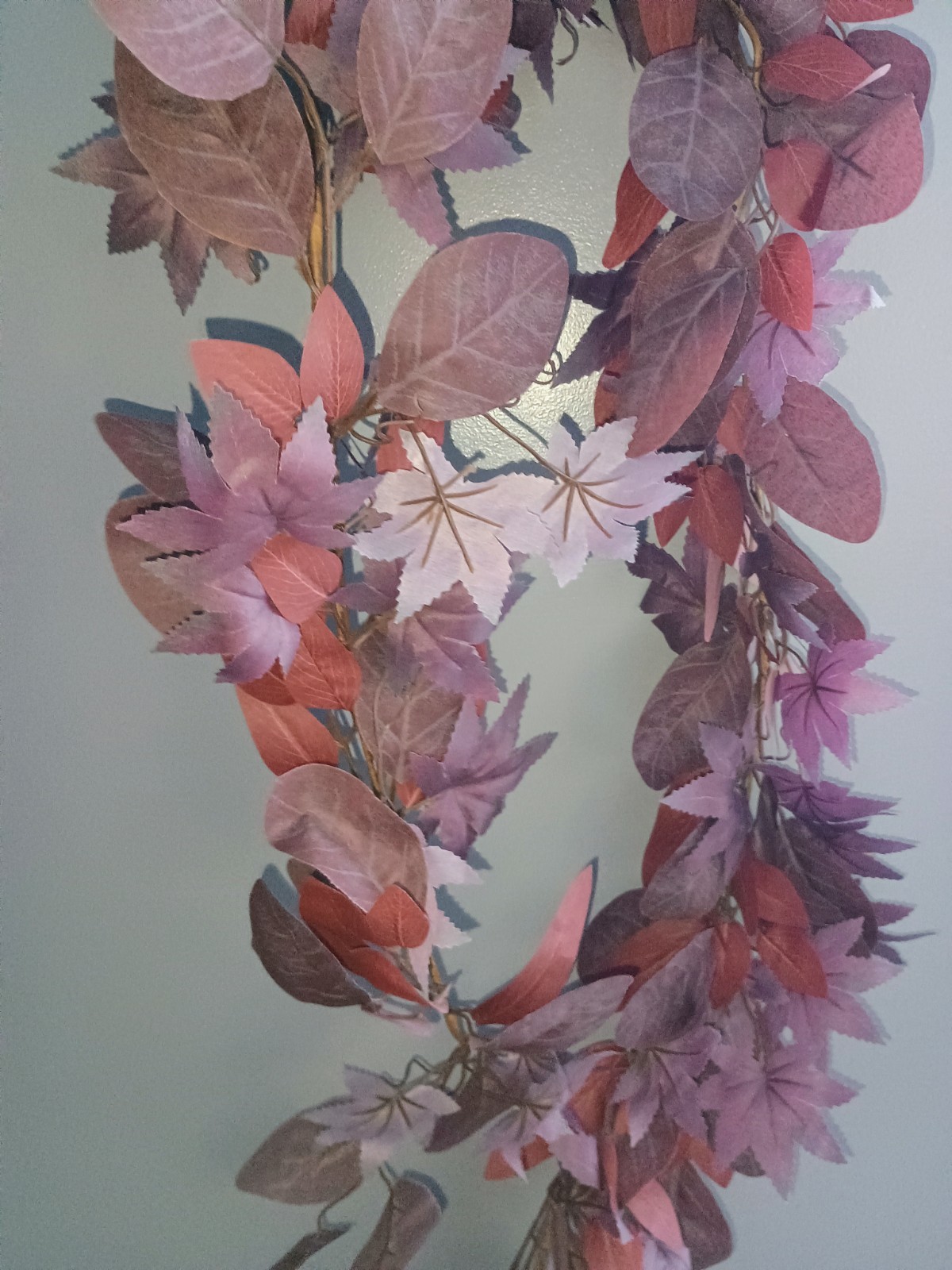 Fall Floral Stems Decor Burgundy Rose Pink Purple Colorway