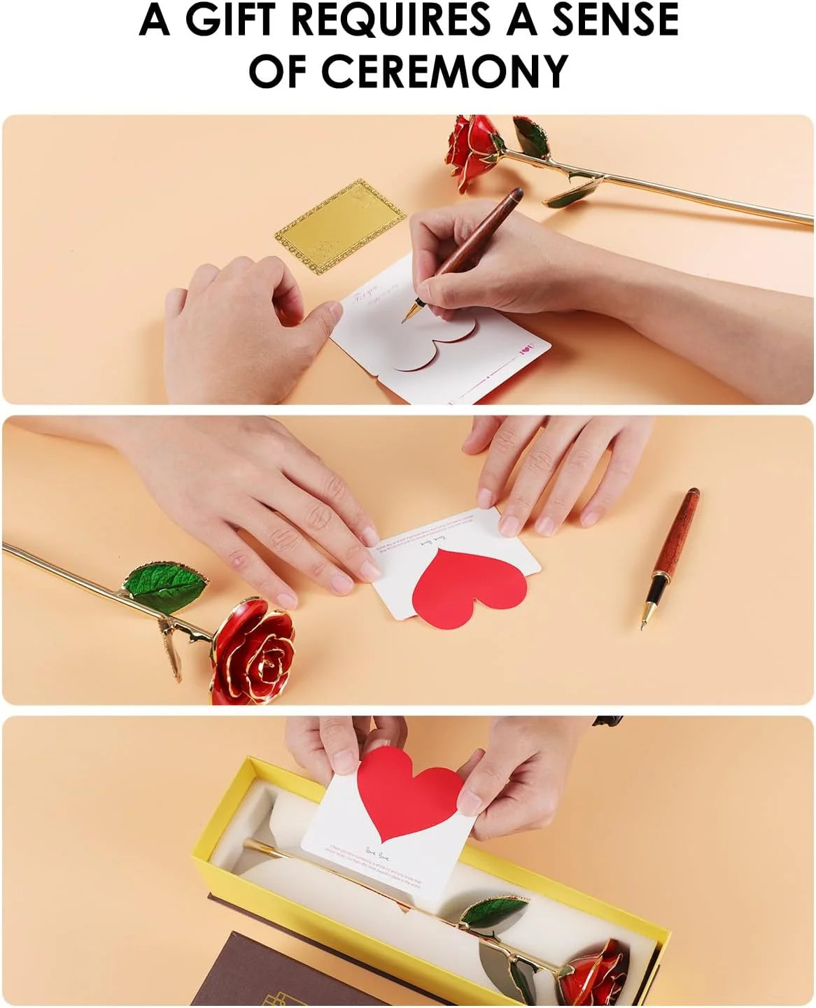 Gold Dipped Rose – Hand-Dipped Real 24K Gold Rose – Genuine One of a Kind – Eter