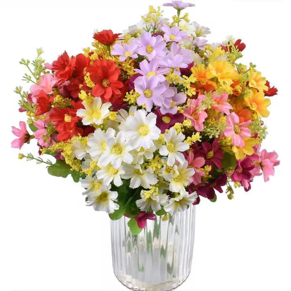 10.00 in Assorted Colors Indoor Artificial Daisy Flower Bouquets