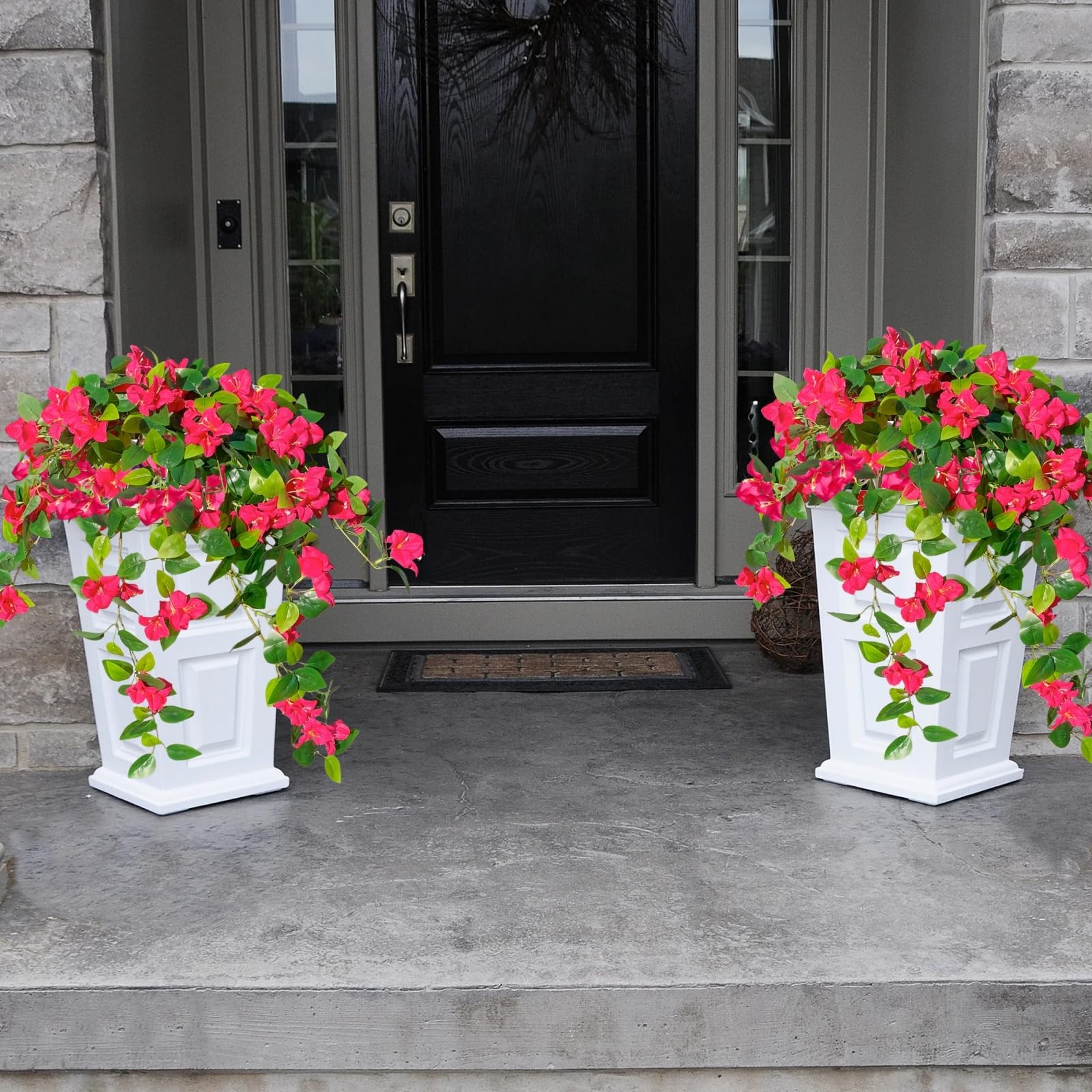 Artificial Bougainvillea Flowers Fake Plants for Outdoor Outside UV Resistant…