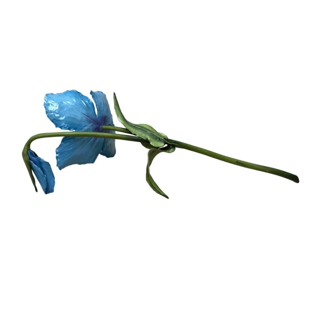 Boehm Porcelain Blue Flower England Stem Figurine