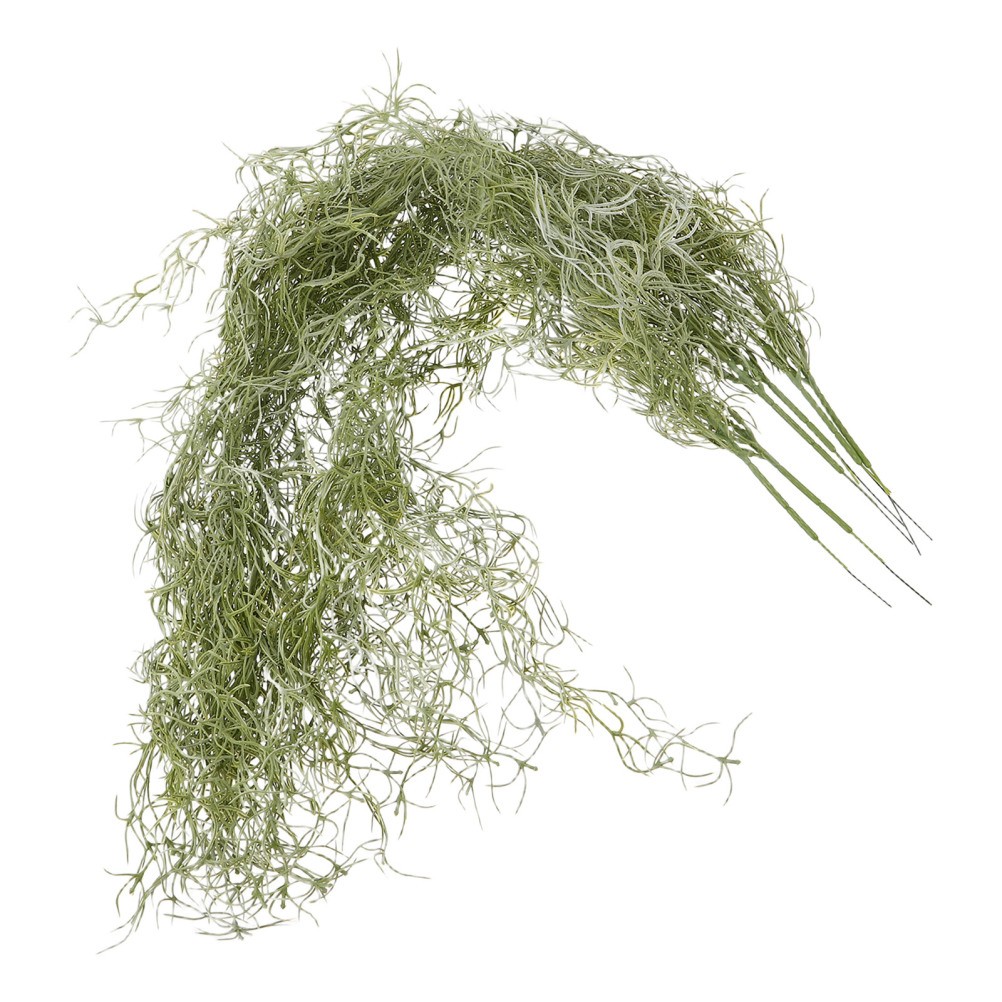 6 Pcs Artificial Vine Decoration Realistic Moss Wall Bendable