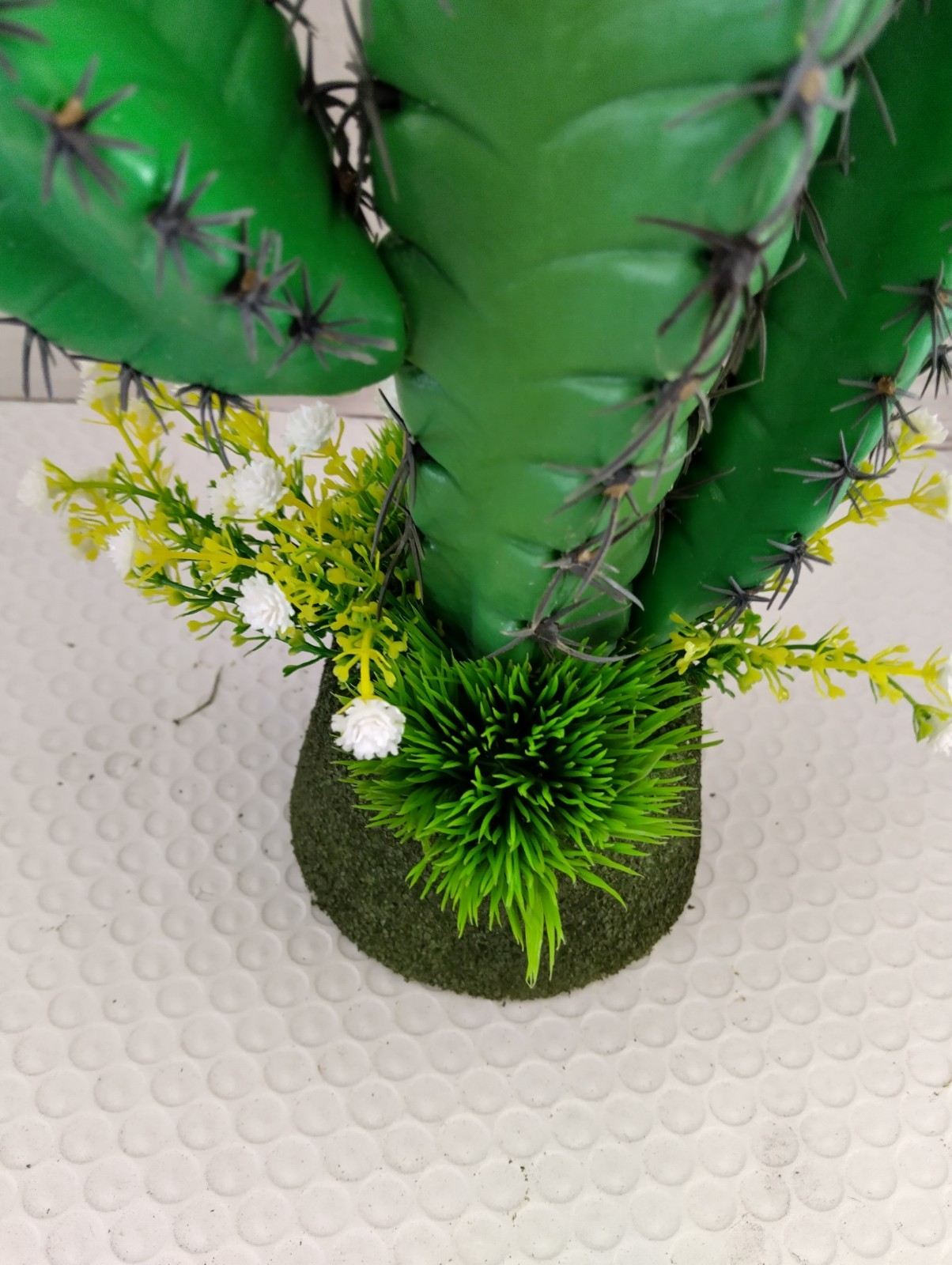 15″ Artificial column cactus.