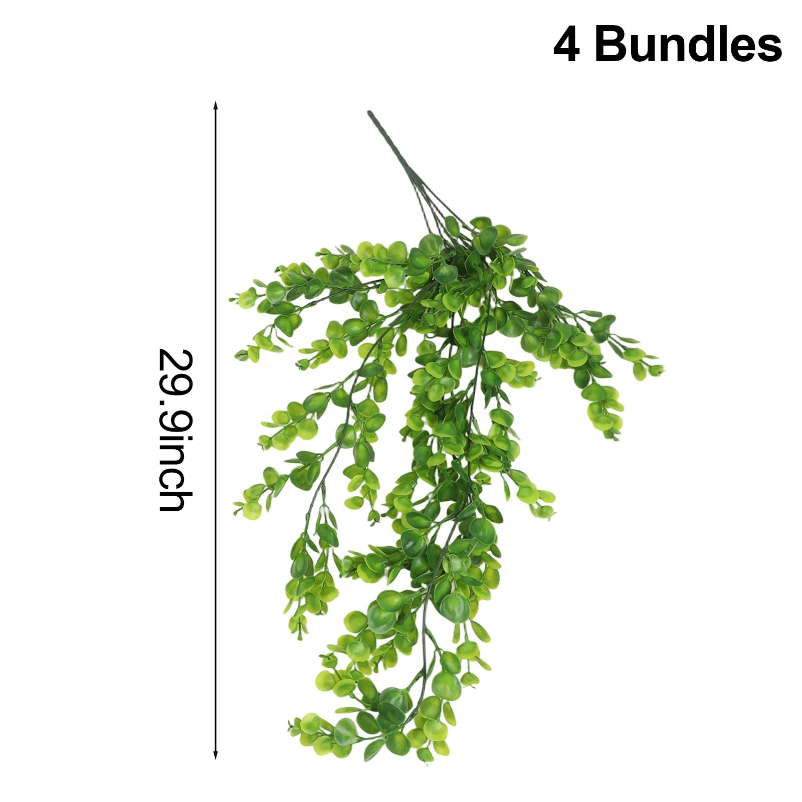 Artificial Eucalyptus Leaves Rattan Plants Set for Floral Arrangements