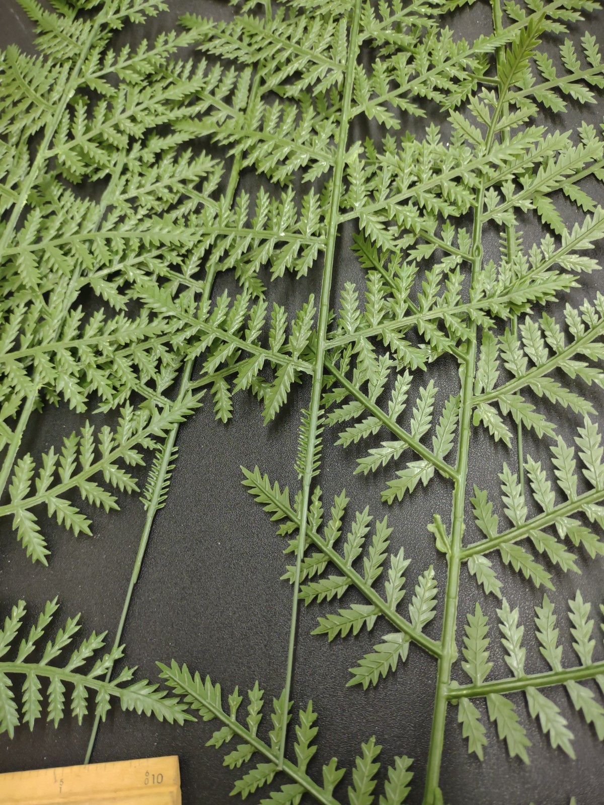 12 Stems Retro Poly Leatherleaf Fern, 13 Inches, Wedding Bouquets & Arrangements