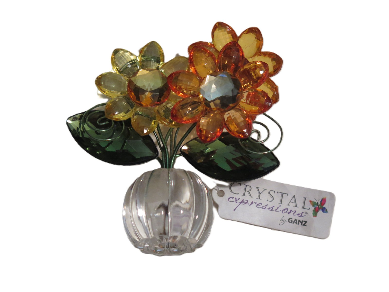 Crystal Expressions By Ganz Sunflower Posy Pot
