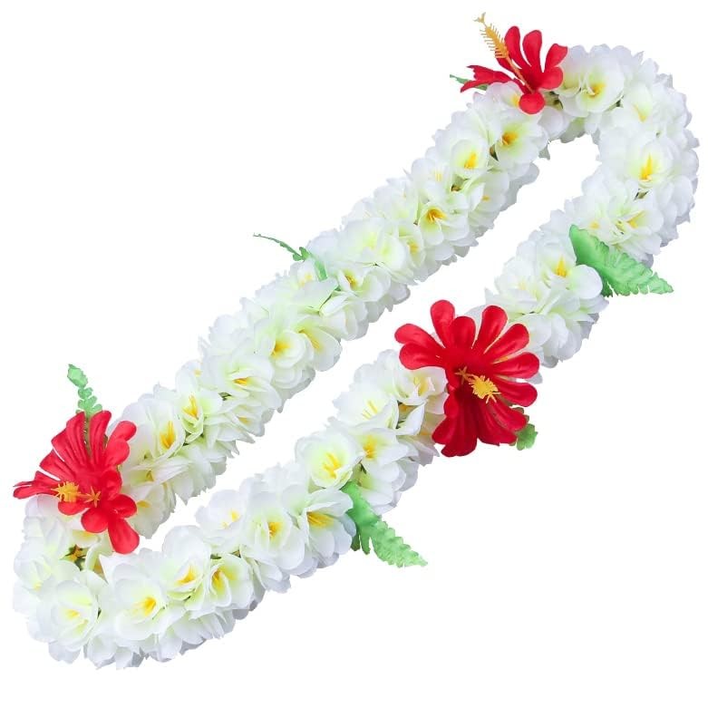 1PCS Luxury Necklaces Hawaiian Leis Graduation Tropical Flower Lei Luau Wreat…