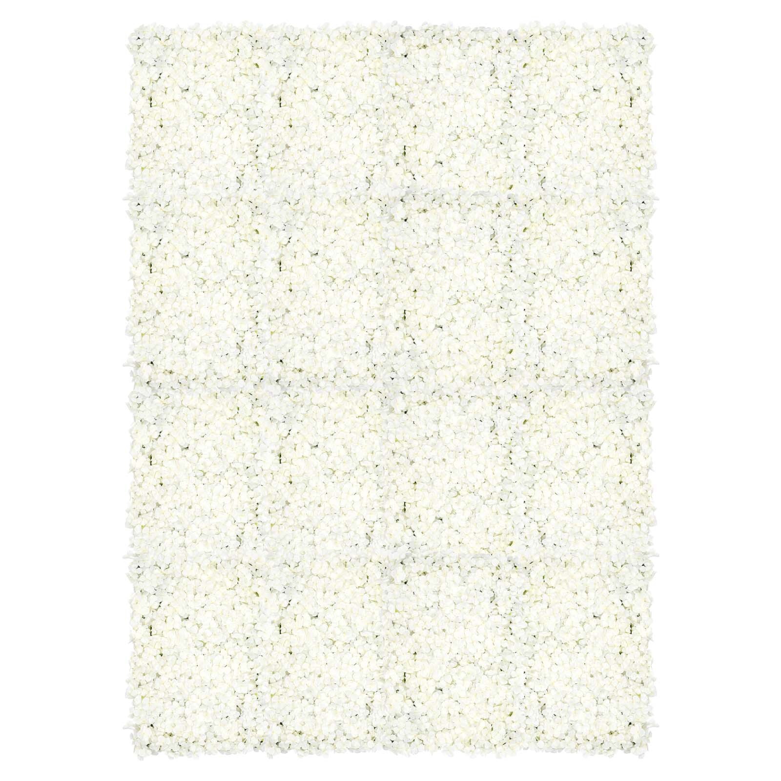 20pcs Artificial Silk Flowers Wall Panels Floral Background Party Wedding Decor