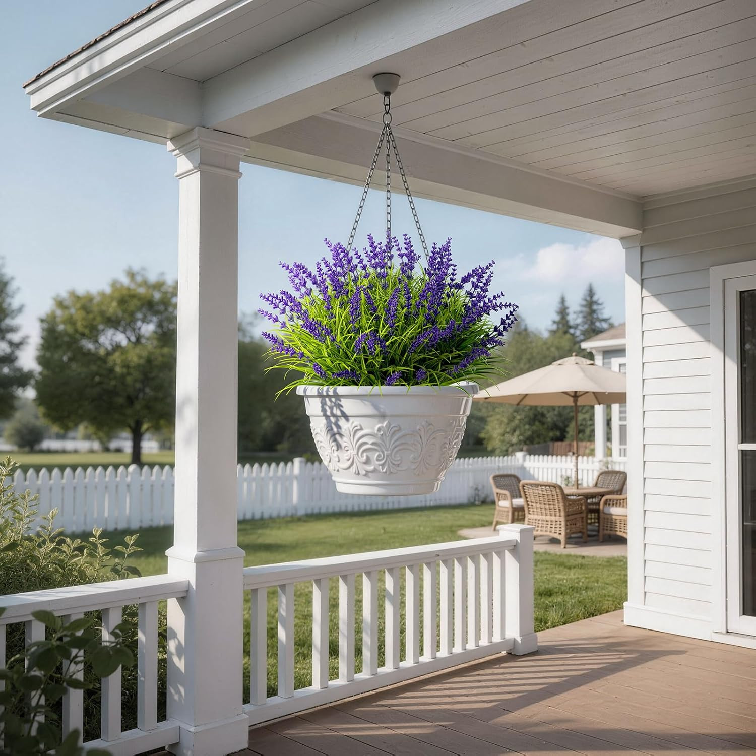 Gipsot 15 Bundles UV Resistant No-Fade Outdoor Artificial Plants & Flowers, Adju