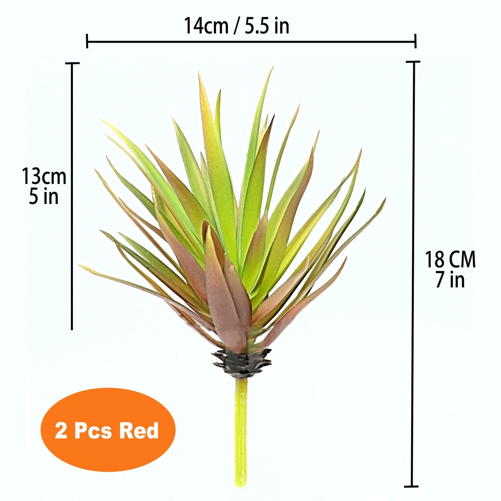 Forever bene 2 PCS Artificial Agave Succulents Plants Real Touch Lifelike Suc…