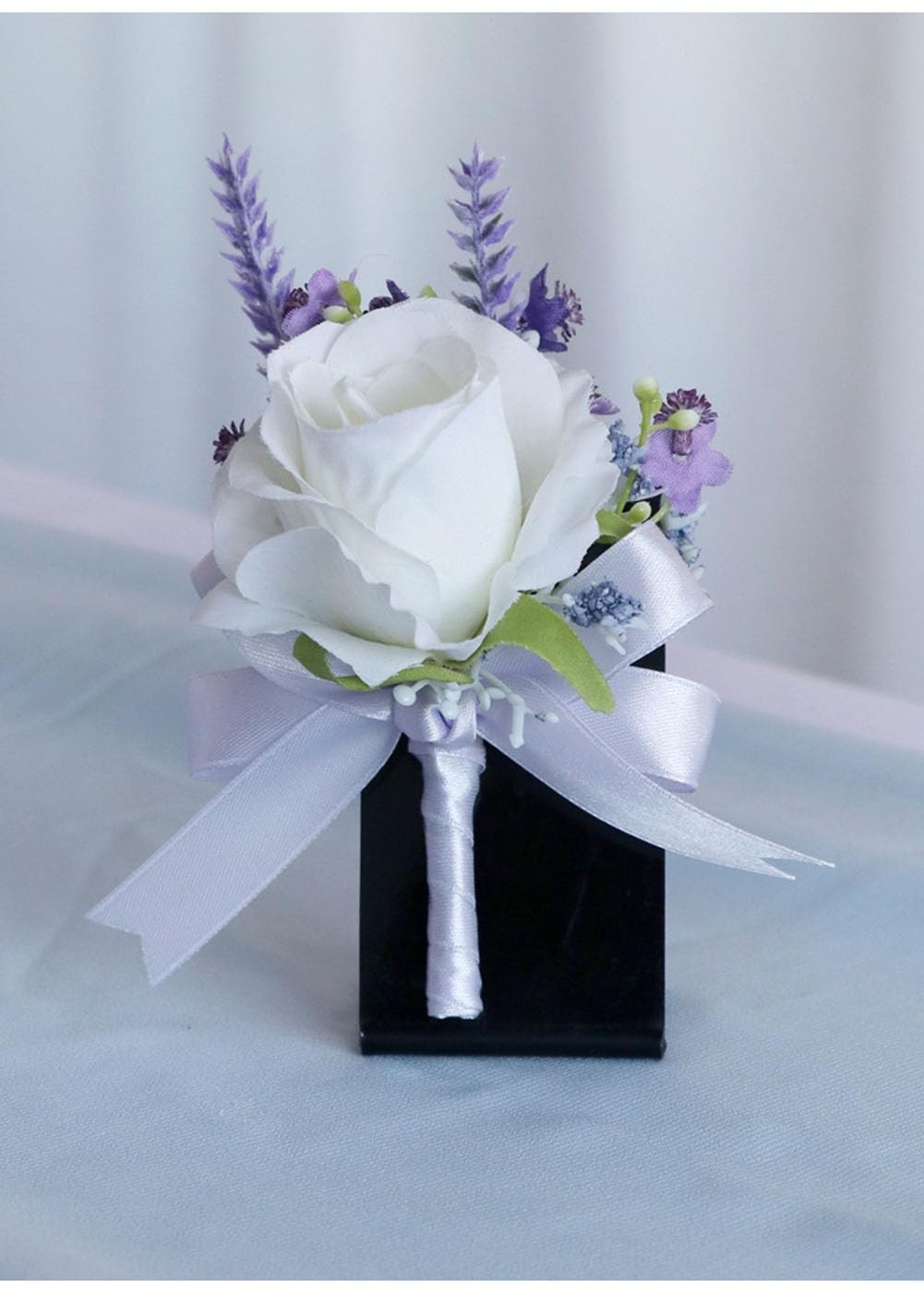 2 Pieces Homecoming Party Prom Artificial Wrist Corsage and Boutonniere Set, …