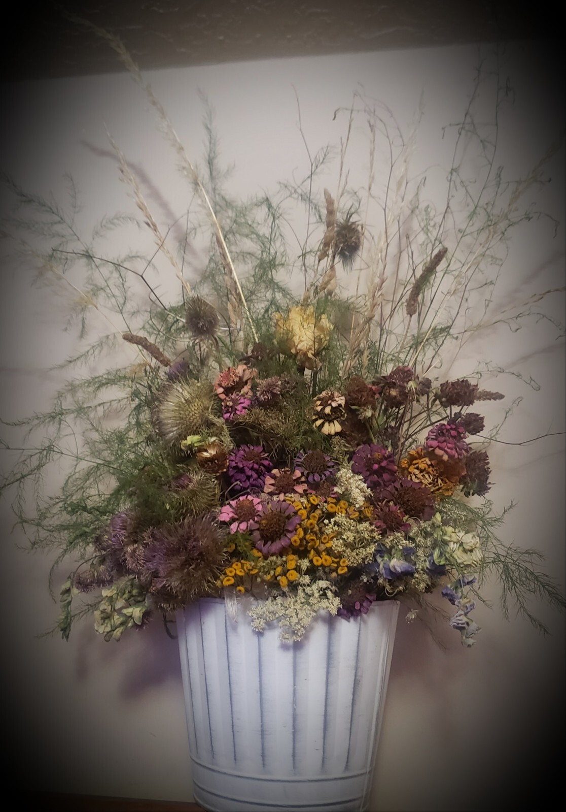 real dried flowers bouquet