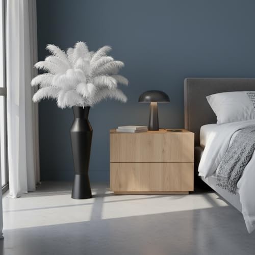 Tall Floor Vase, 23.6in Tall Modern Vase with Weighted Base – 23.6 in Black