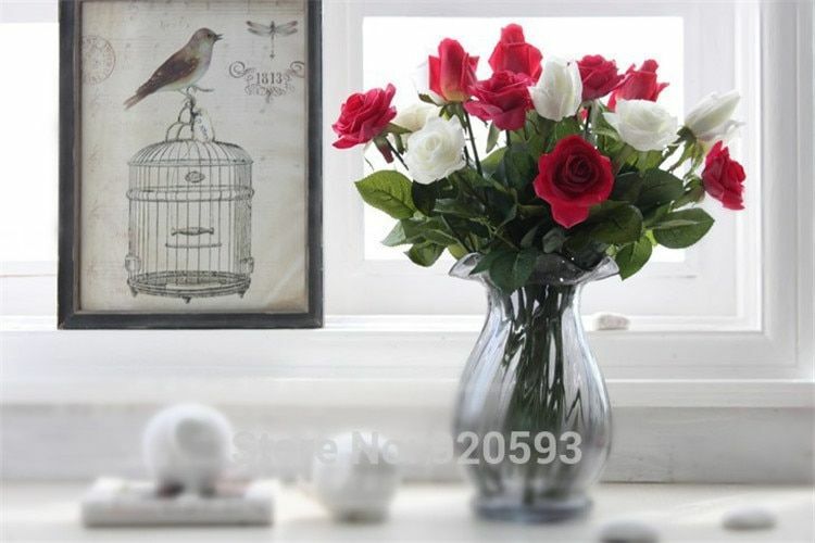 11pcs Artificial Flower Rose Floral Home /Hotel / Wedding / Party Decoration NEW
