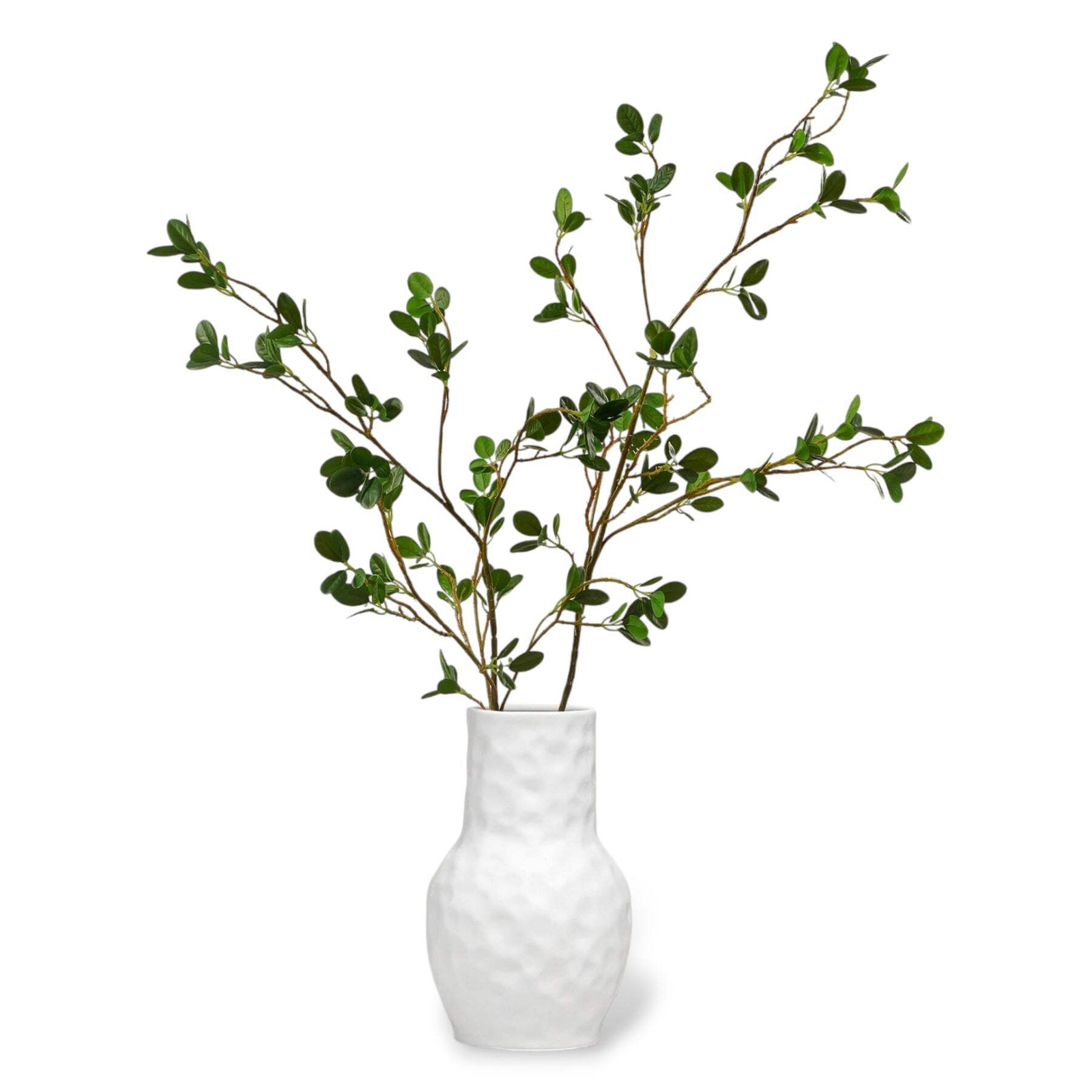 32” Faux Green Leaf Branch